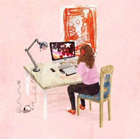 设计师的手绘涂鸦创作flash动画